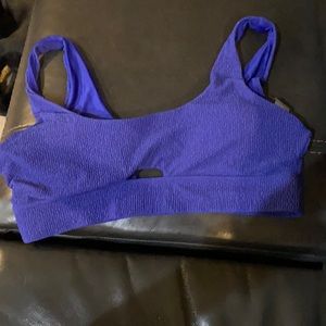 Calia by Carrie Underwood Textured Keyhole bikini top
